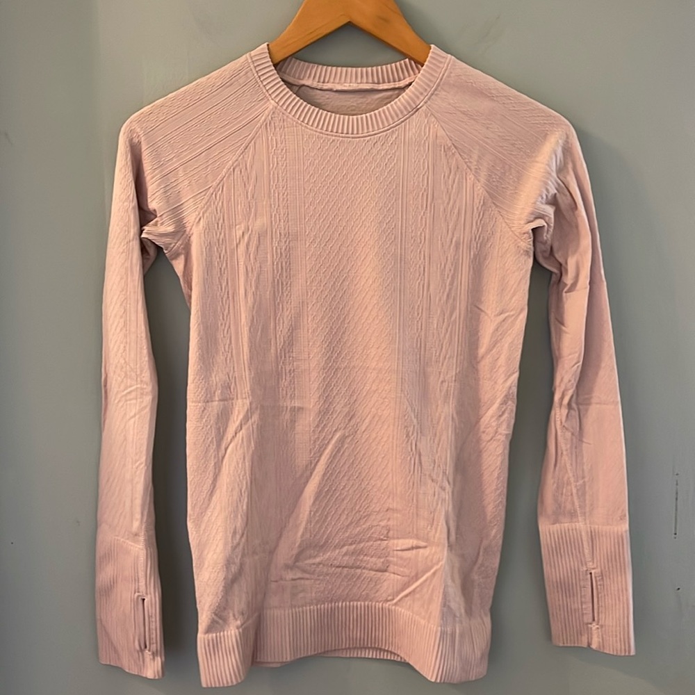 lululemon Rest Less Pullover Blissful Pink - Size 4
